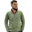 Ansett Gold - Half Zip 1/2 Zip Merino Wool Cashmere pullover jumper - Moss Green