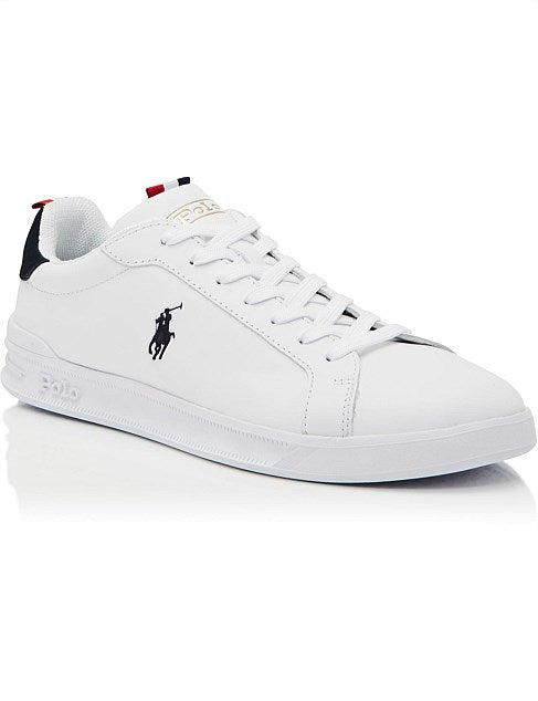 Heritage Court II Sneakers White with Red White Navy Stripe