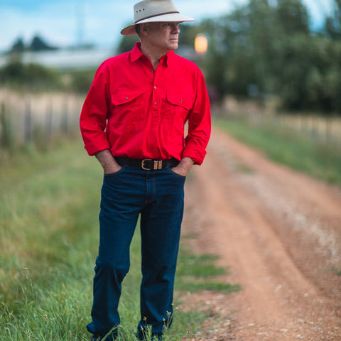 Swanndri - Bendigo Heavy Duty Work Shirt - Red