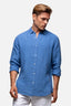 The Hampton Linen Shirt - Light Indigo