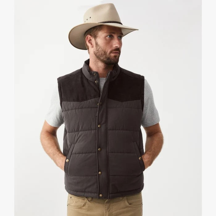Carnarvon Vest Chocolate Blowes Clothing