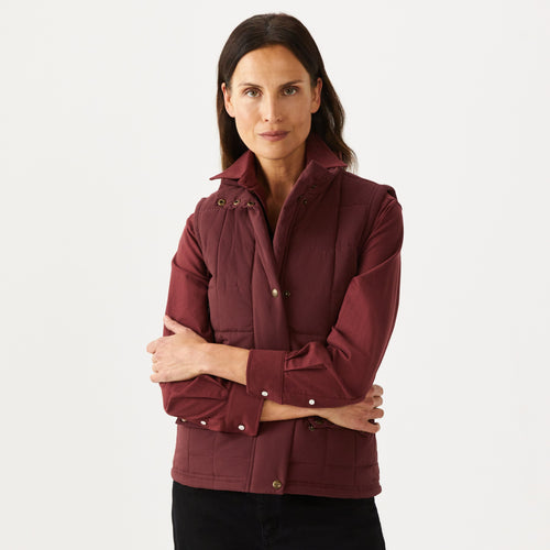 RM Williams - Wilpena Creek Vest - Maroon