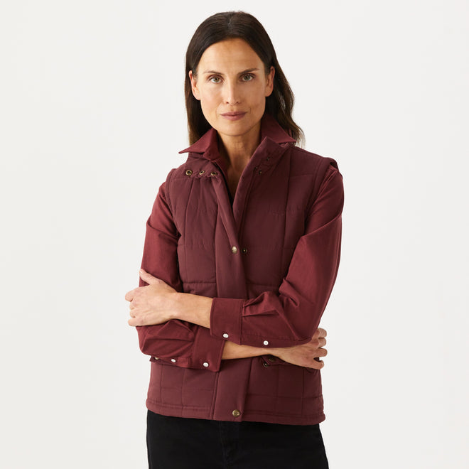 RM Williams - Wilpena Creek Vest - Maroon