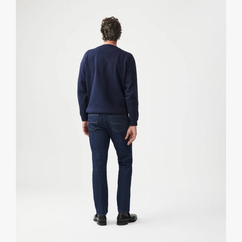 Script Crew Neck Fleece - Navy