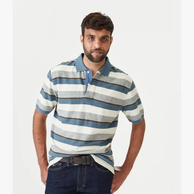 Rod Polo - Stripe - Blue, White, Brown