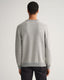 Light Texture Crew Neck Sweater - Grey Melange