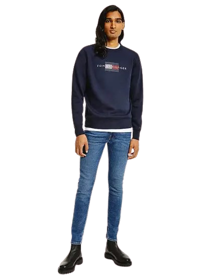 Grey discount hilfiger sweatshirt