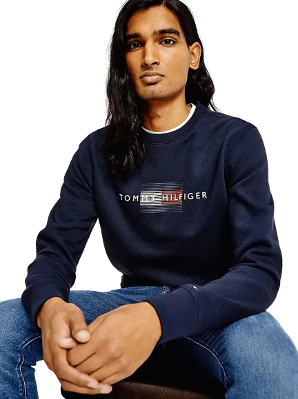 Lines Hilfiger Sweatshirt - Desert Sky