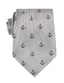OTAA - Light Grey with Navy Blue Anchors necktie