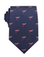 OTAA - Flamingo Tie - Navy Blue with Pink Flamingoes