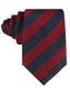 OTAA - Burgundy  & Navy Blue Striped Tie