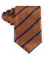 OTAA - Pencil stripe Tie - Rust & Navy