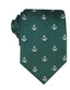 OTAA - Anchor necktie - Dark Green & White