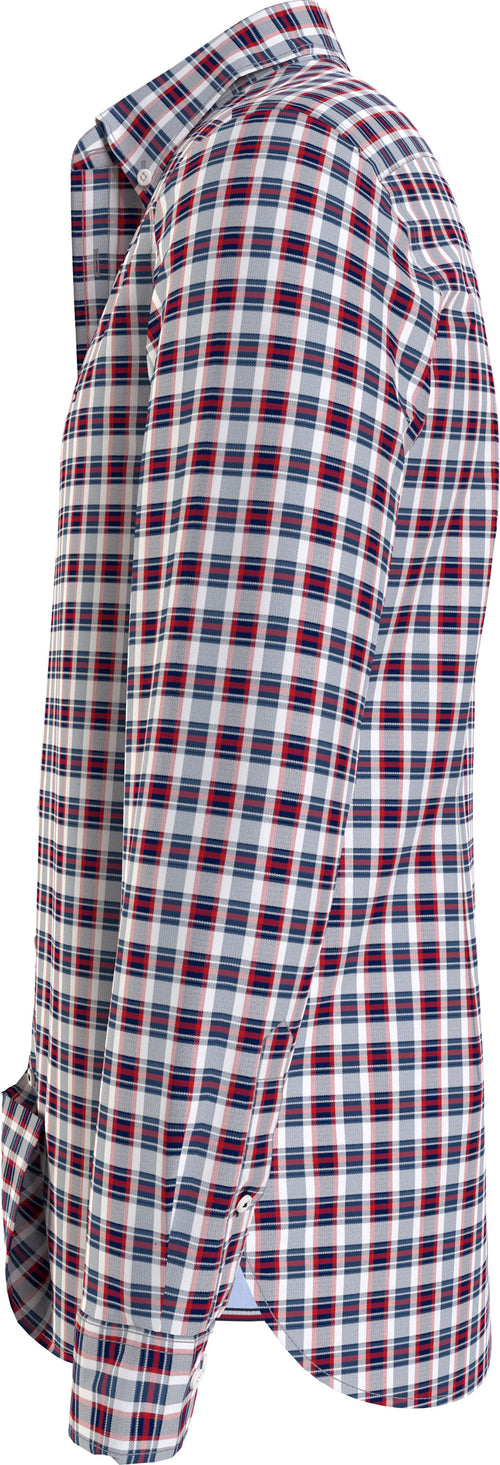 Oxford Shirt - Plaid - Red, Black & White
