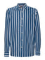 Knit Shirt - Stripe - Navy and White