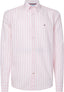 Poplin Shirt - Stripe - Pink and White