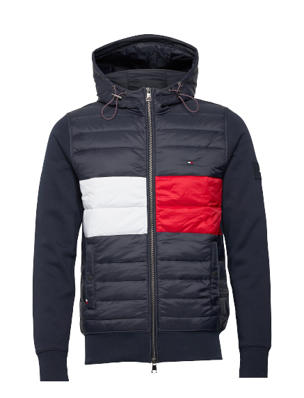 Mix Media Zip Through Jacket - Desert Sky