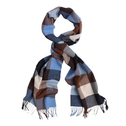 Gant Multi Check Scarf - Blue