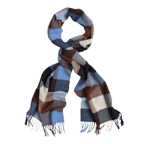 Gant Multi Check Scarf - Blue