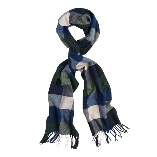 Gant Multi Check Scarf - Marine