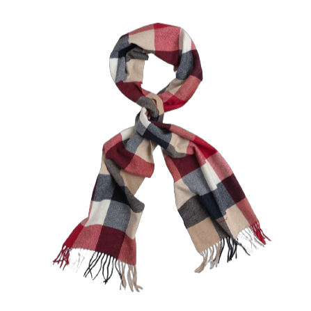 Gant Multi Check Scarf - Red