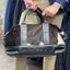 Oran Leather - New Mexico Travel Bag - Black and White