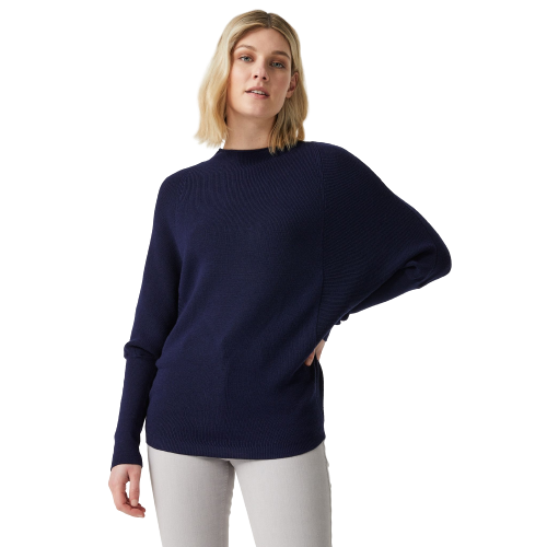 Toorallie-Olinda-knit crew neck jumper - Navy