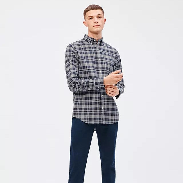 GANT - Oxford Check Shirt - Evening Blue