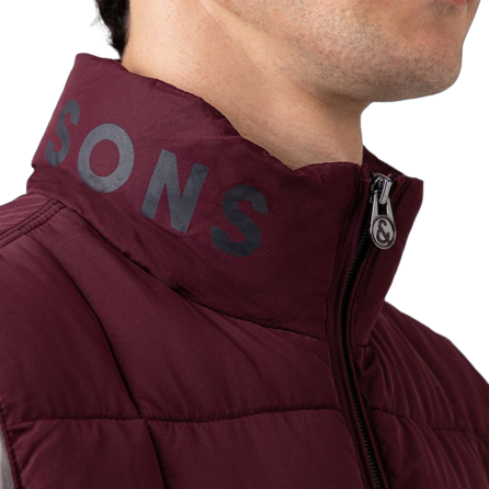 Colours & Sons - Padded Vest - Port Wine - Burgundy