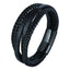 Avenel - Raider Leather Wristband - Black