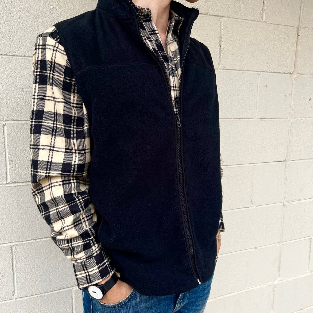 Polar Fleece Vest - Navy