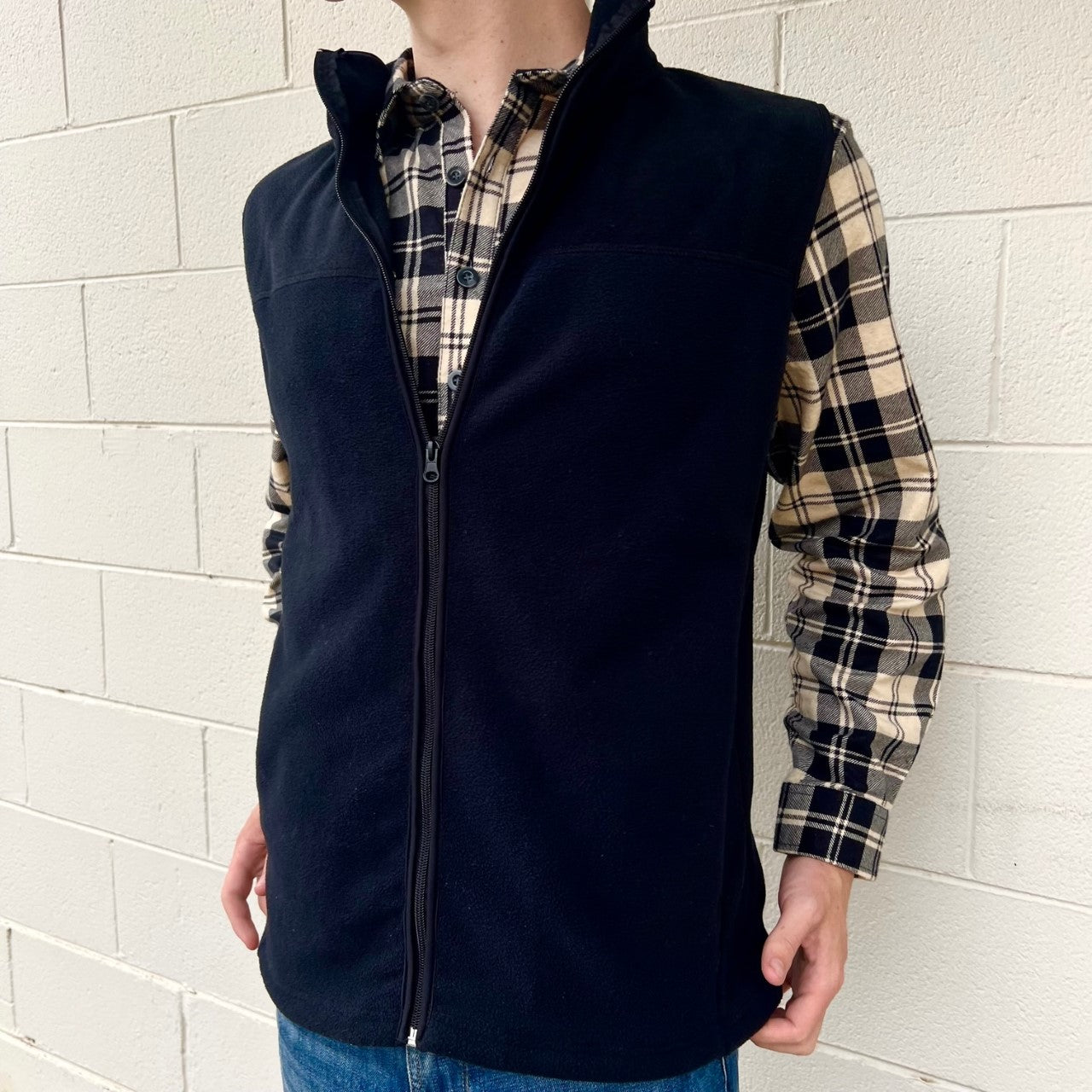 Polar Fleece Vest - Black