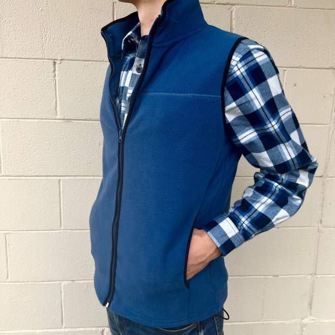 Polar Fleece Vest  - Ocean Blue