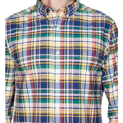 Gant_Preppy_Oxford_Plaid_Shirt_Solar_Power_Yellow
