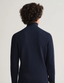 Rib Texture Half Zip Sweater - Evening Blue