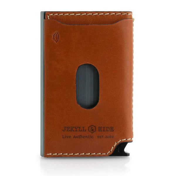 Roma Slim Card Slide Wallet - Tan