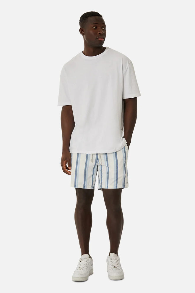 The Rubio Bahama  Swim Short - Offwhite Blue