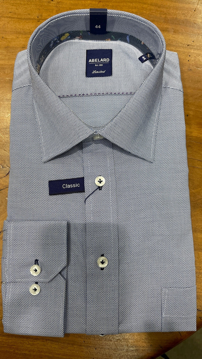 Abelard Long Sleeve Business Shirt - Indigo