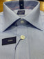 Abelard - Long Sleeve Business Shirt - Dots - Cornflower Blue & White