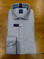 Long Sleeve Business Shirt - Geometric - Royal Blue & White