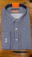 Geoffrey Beene Long Sleeve Business Shirt - Blue & White