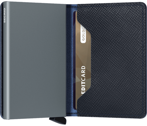 Secrid Slimwallet - Saffiano - Navy