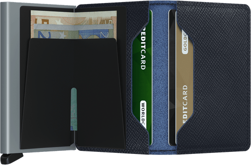 Secrid Slimwallet - Saffiano - Navy