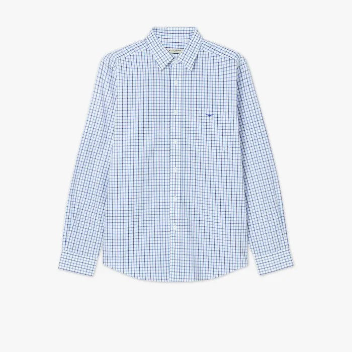 R.M.Williams - Collins Shirt - Check - Pale Blue/White