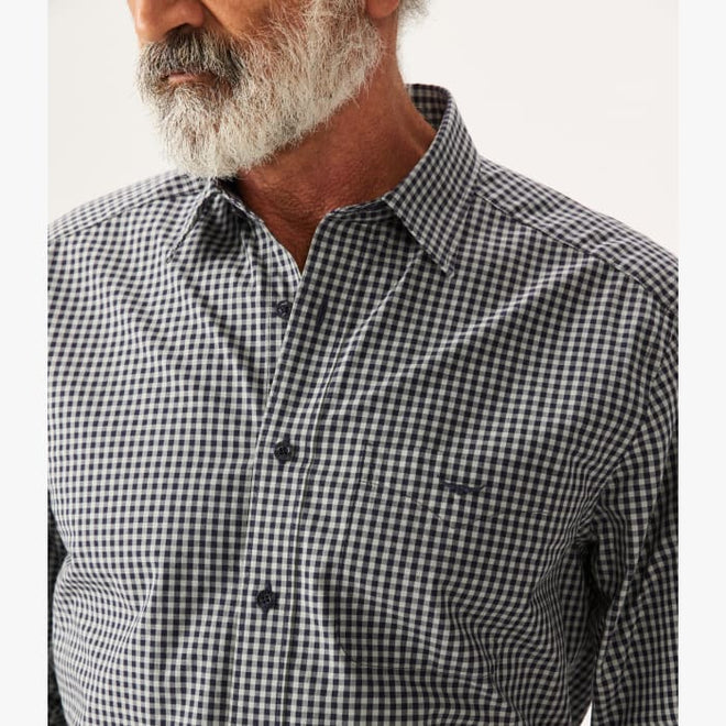 RM Williams - Collins Shirt -  Check - Navy Green