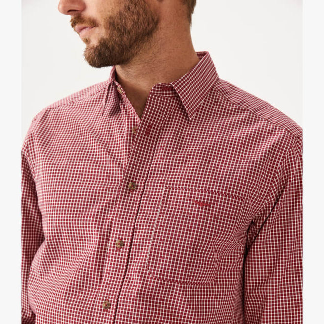 RM Williams - Collins Shirt - Checked - Red & White