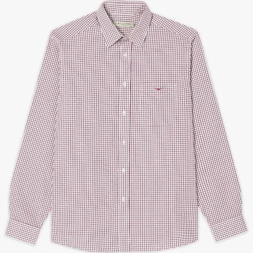 Collins Shirt - Check - Burgundy/White