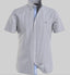 Tommy Hilfiger - Slim STripe Short Sleeve Shirt - Desert Sky & White