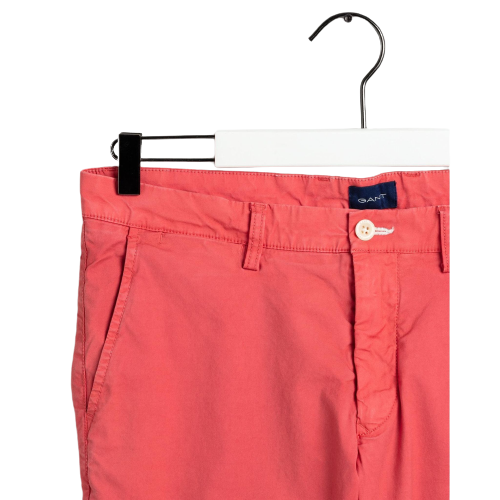 GANT - Slim Fit Sunfaded Chino - Aqua | Mineral Red