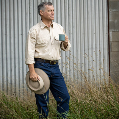 Swanndri Bendigo Work Shirt - Bone